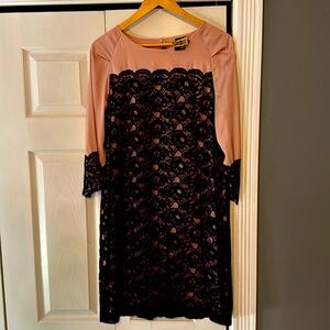 Lace silk Gabby Skye dress.